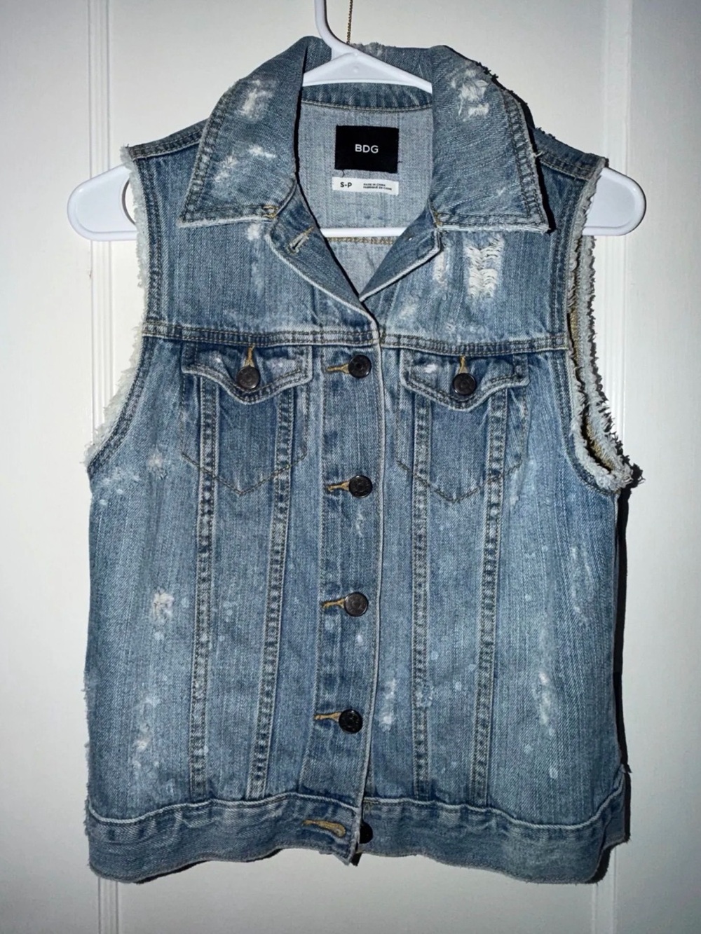 Urban Outfitters BDG Distressed Denim with American Flag detail size S